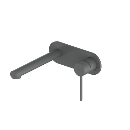 MACI WALL BASIN MIXER WITH FACEPLATE GUNMETAL