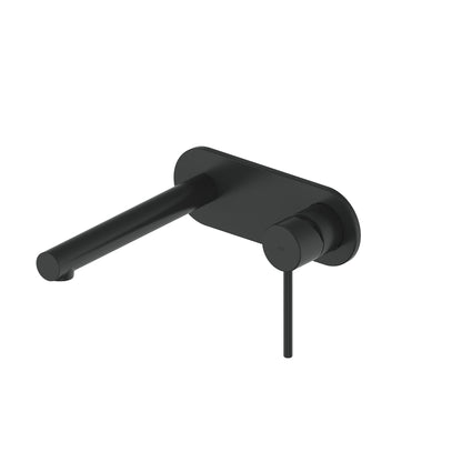 MACI WALL BASIN MIXER WITH FACEPLATE MATTE BLACK