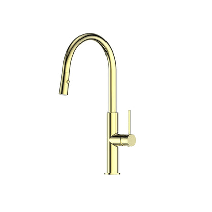 MIKA PULL-DOWN SINK MIXER BRUSHED BRASS