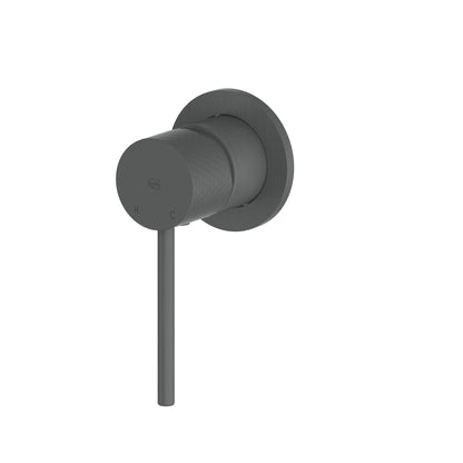 MIKA SHOWER MIXER TRIM SET W/MINI PLATE GUNMETAL