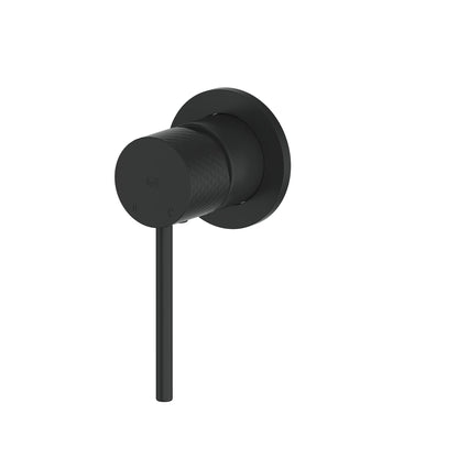 MIKA SHOWER MIXER TRIM SET W/MINI PLATE MATTE BLACK