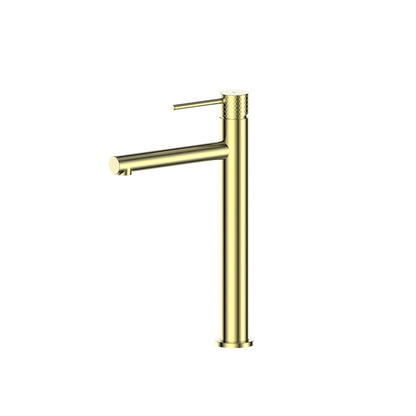 MIKA TOWER BASIN MIXER BRUSHED BRASS