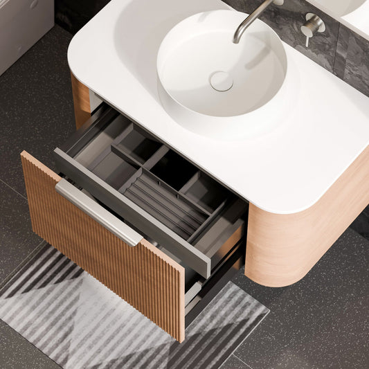 NATURE 900 PILLAR VANITY RANGE - SOLID SLAB TOP