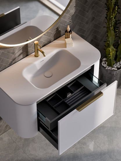 NATURE 1000 AXEL BATHROOM VANITY MATTE WHITE