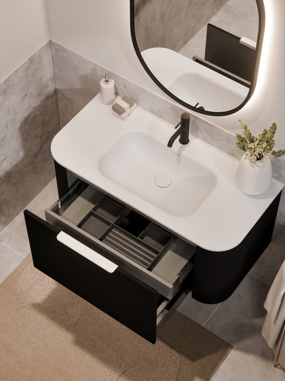 NATURE 1000 ORCHARD BATHROOM VANITY MATTE BLACK