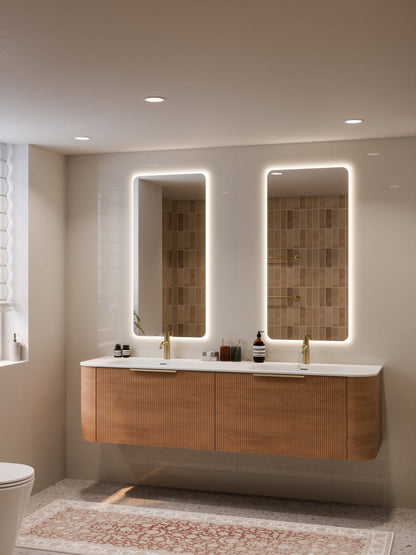 NATURE 1800 PILLAR BATHROOM VANITY RANGE DEVON OAK
