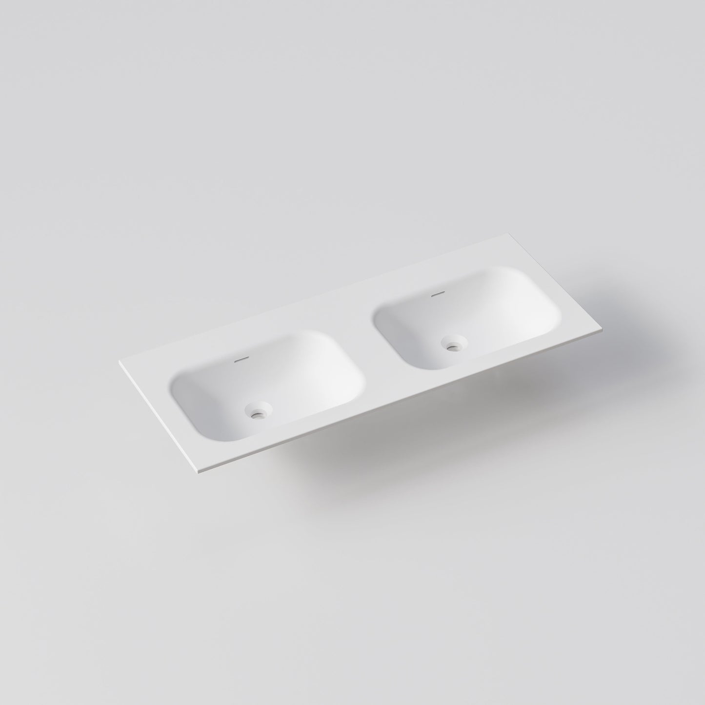 NAVARRA 1200 DOUBLE VANITY SINK TOP MATTE WHITE