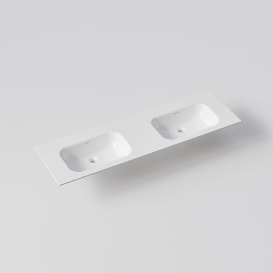 NAVARRA 1600 DOUBLE VANITY SINK TOP GLOSS WHITE