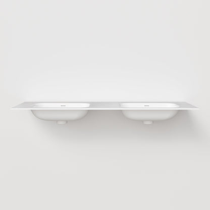 NAVARRA 1600 DOUBLE VANITY SINK TOP GLOSS WHITE