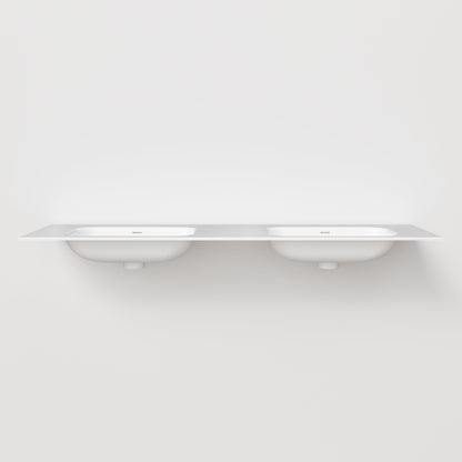 NAVARRA 1800 DOUBLE VANITY SINK TOP GLOSS WHITE