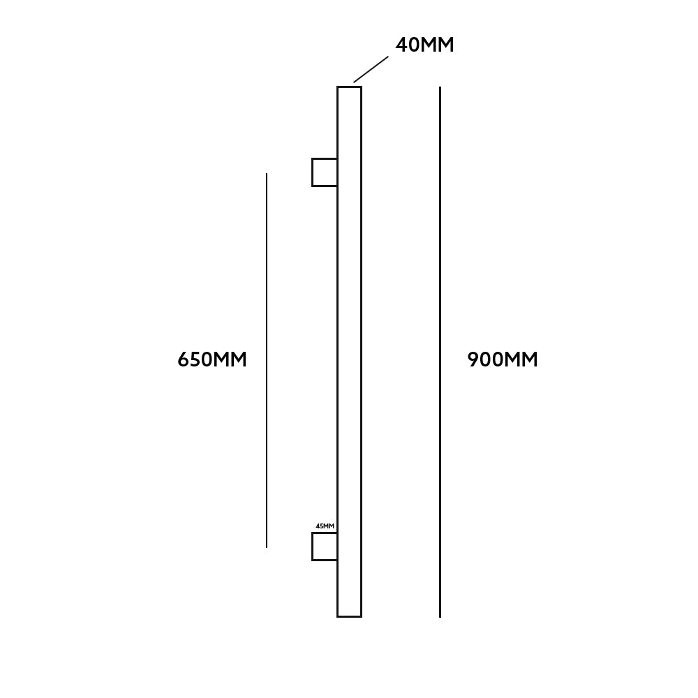 NATURE 900 VERTICAL HEATED TOWEL RAIL RANGE