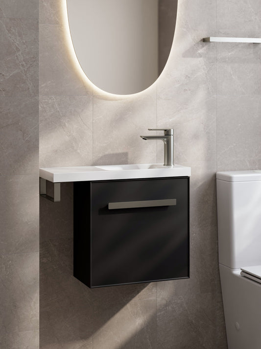 LINEARE AXEL 450 OFFSET VANITY TOP - LEFT HINGE