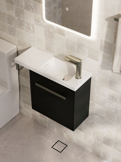 LINEARE AXEL 450 OFFSET VANITY TOP - LEFT HINGE