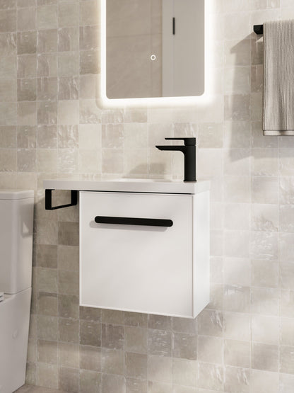 LINEARE AXEL 450 OFFSET VANITY TOP - LEFT HINGE
