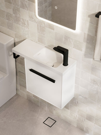 LINEARE AXEL 450 OFFSET VANITY TOP - LEFT HINGE