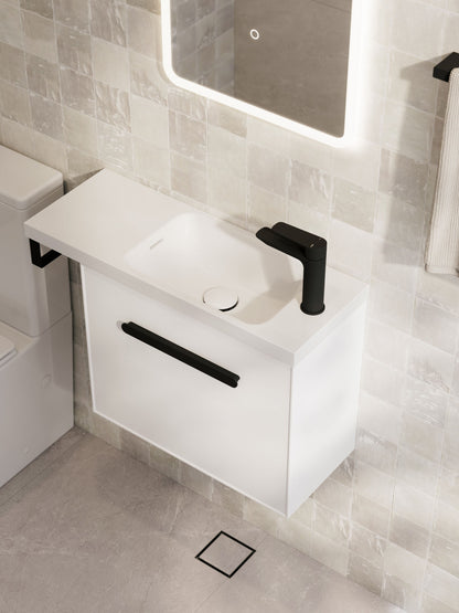 LINEARE AXEL 550 OFFSET VANITY TOP - LEFT HINGE