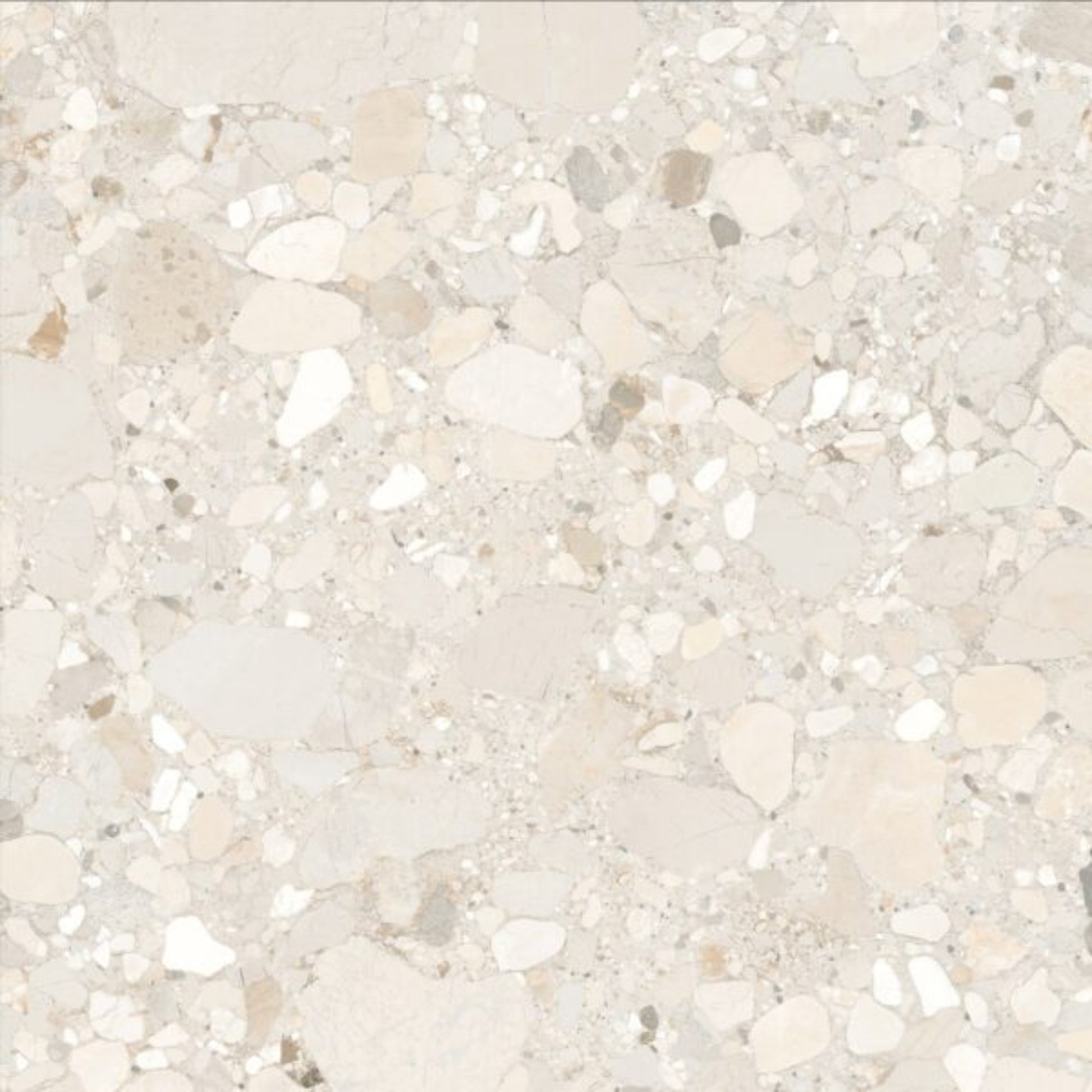 PEBBLES CREAM MATT TILES 600×600