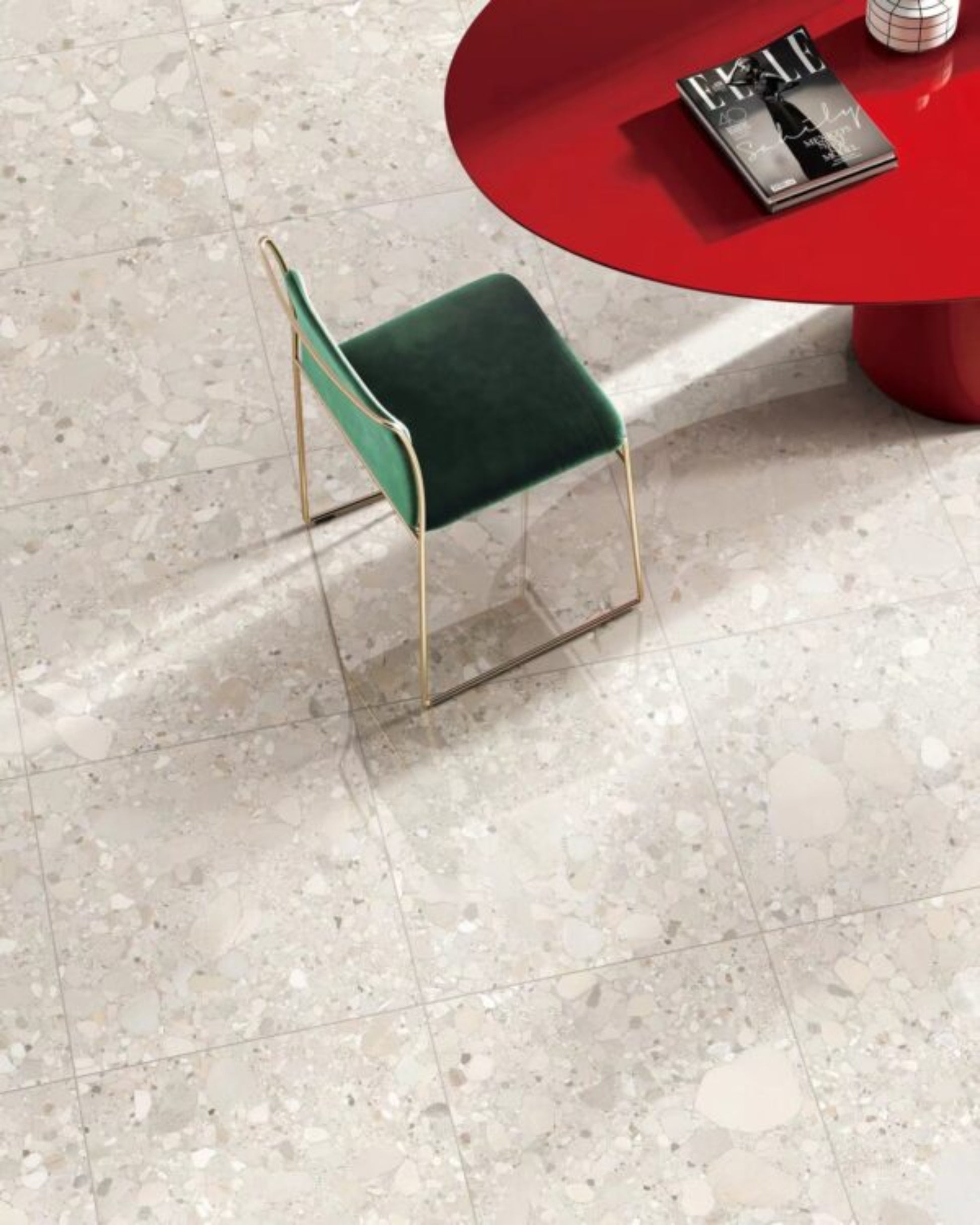 PEBBLES CREAM MATT TILES 600×600