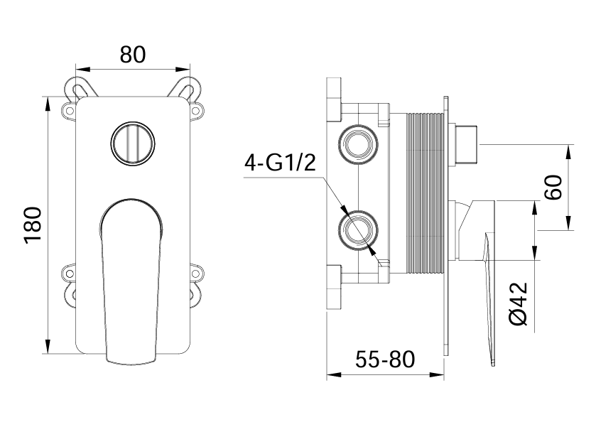 CODE PURE DIVERTER SHOWER MIXER RANGE WHOLESALE