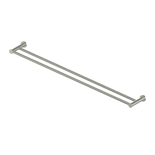 REFLECT DOUBLE TOWEL RAIL BRUSHED NICKEL