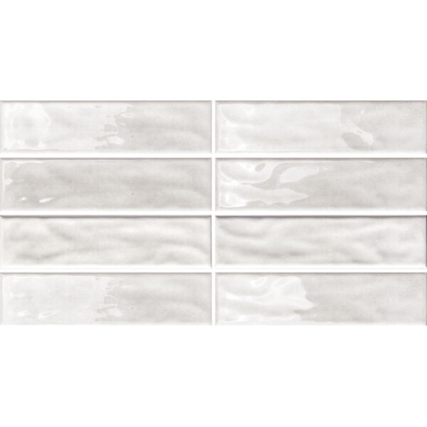 RESORT ANTIQUE WHITE GLOSS RIPPLE TILES 75×300