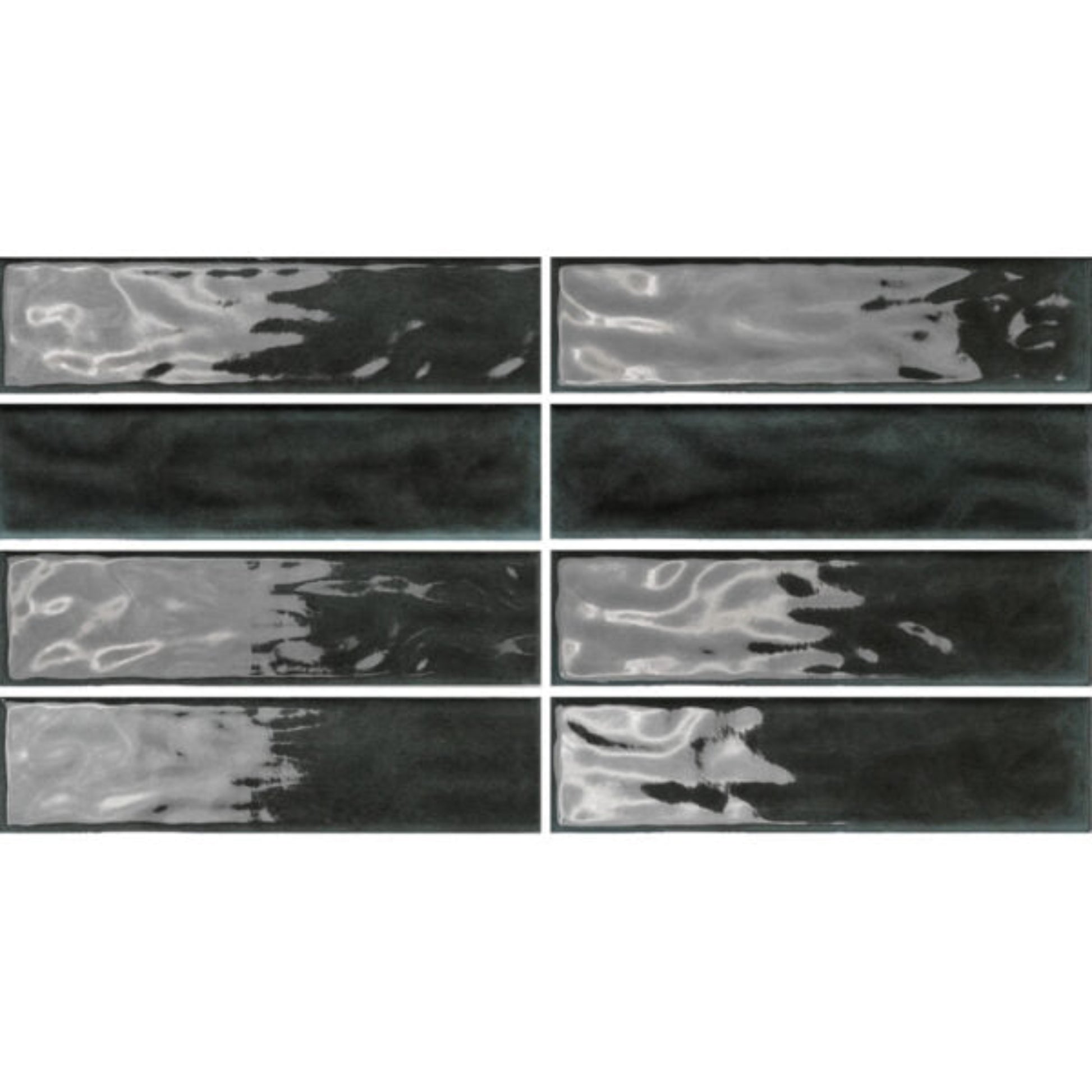 RESORT ASH GLOSS RIPPLE TILES 75×300