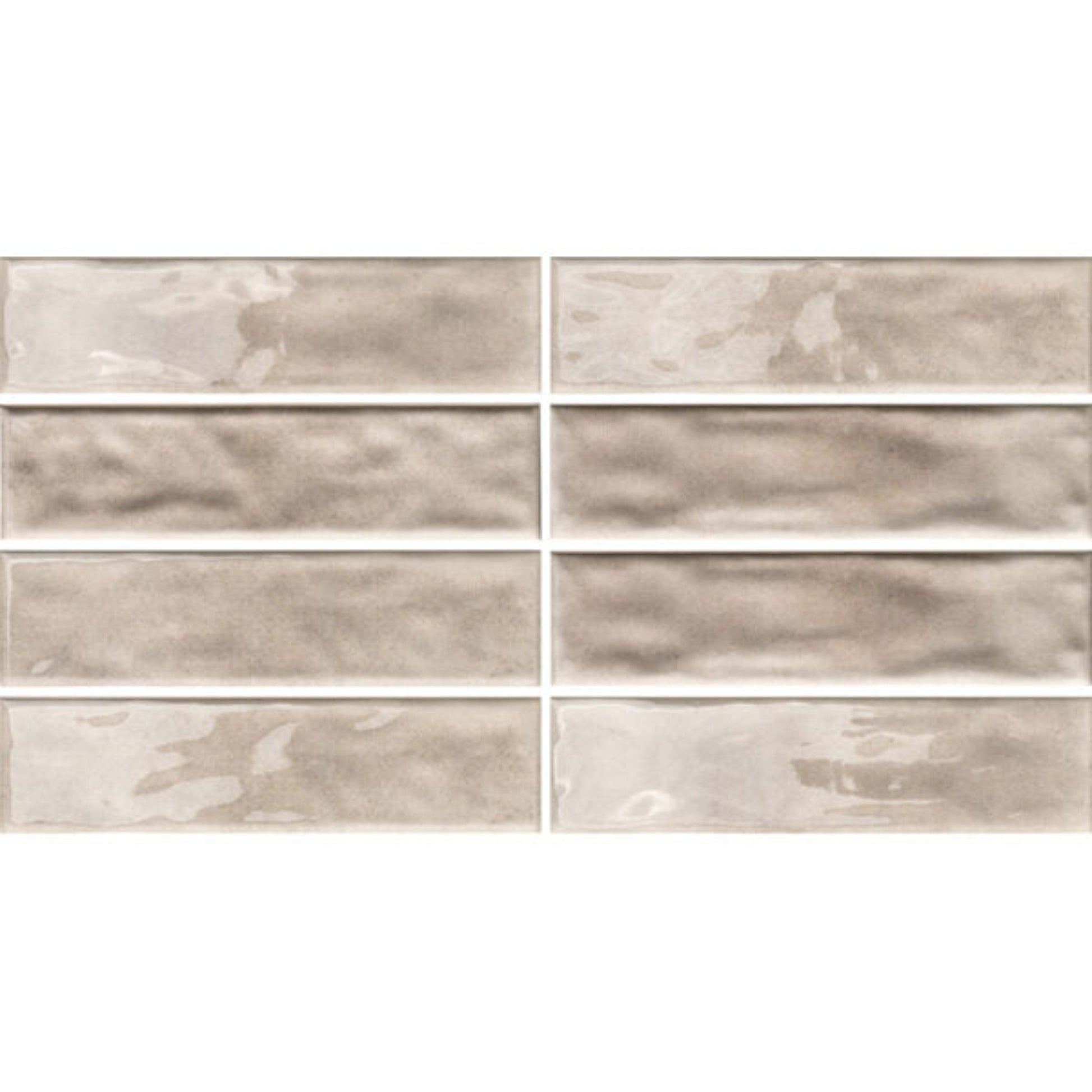 RESORT FAWN GLOSS RIPPLE TILES 75×300