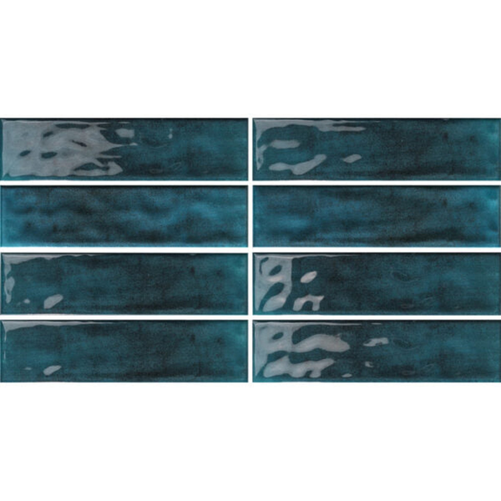 BOUTIQUE SUBWAY NAVY BLUE GLOSS RIPPLE TILE 75×300 – Flush Bathroomware
