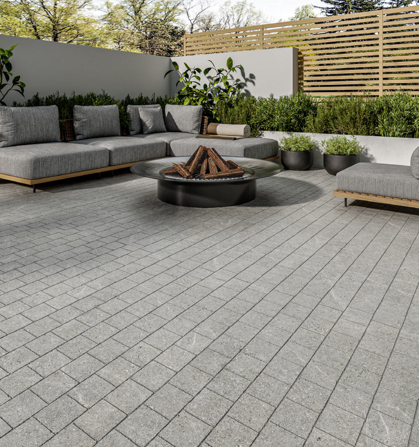 RIVIERA DARK GREY COBBLE TILE 