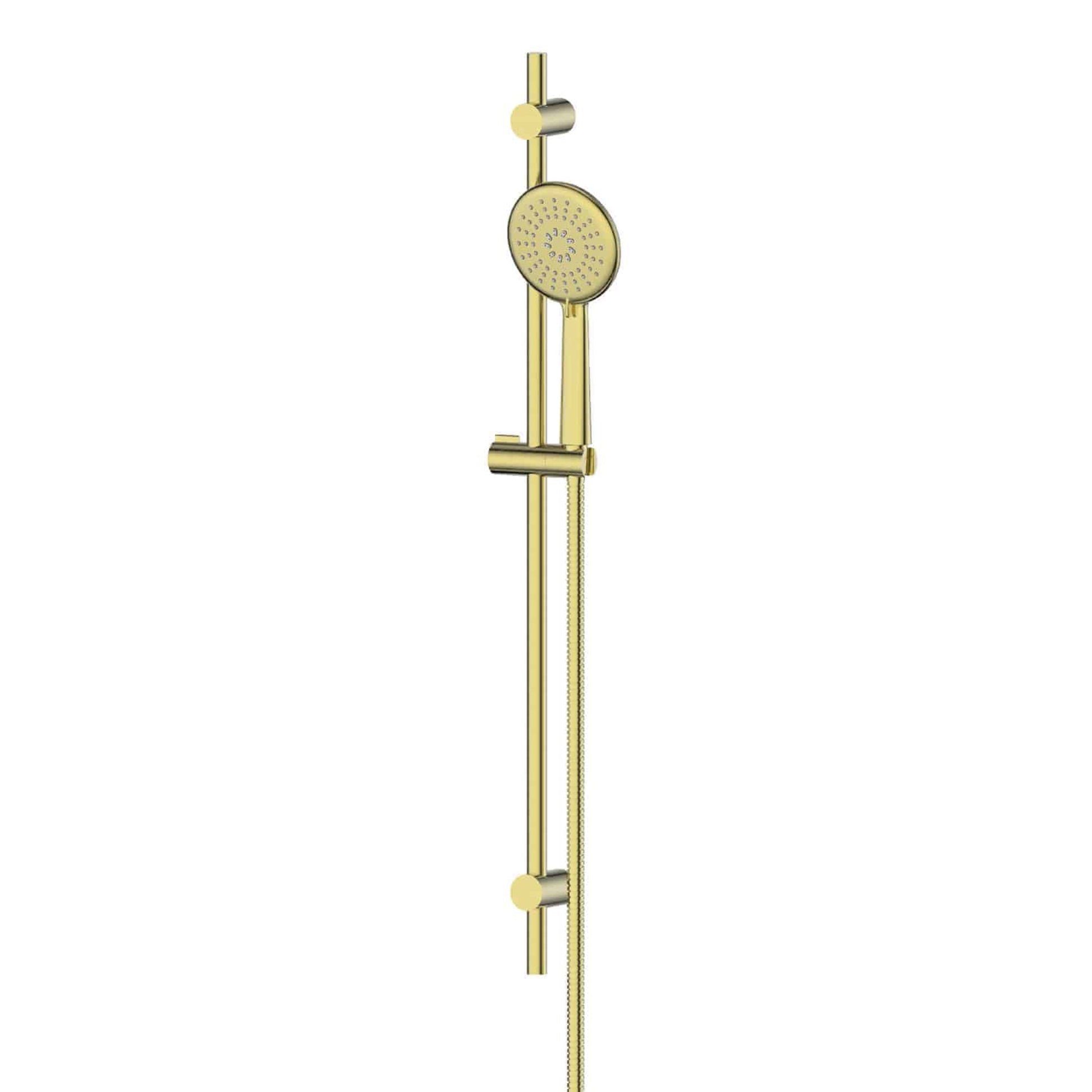 ROCCO ADJUSTABLE RAIL SHOWER BRUSHED BRASS