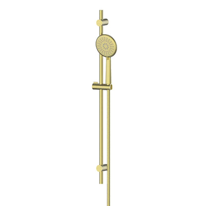 ROCCO ADJUSTABLE RAIL SHOWER BRUSHED BRASS