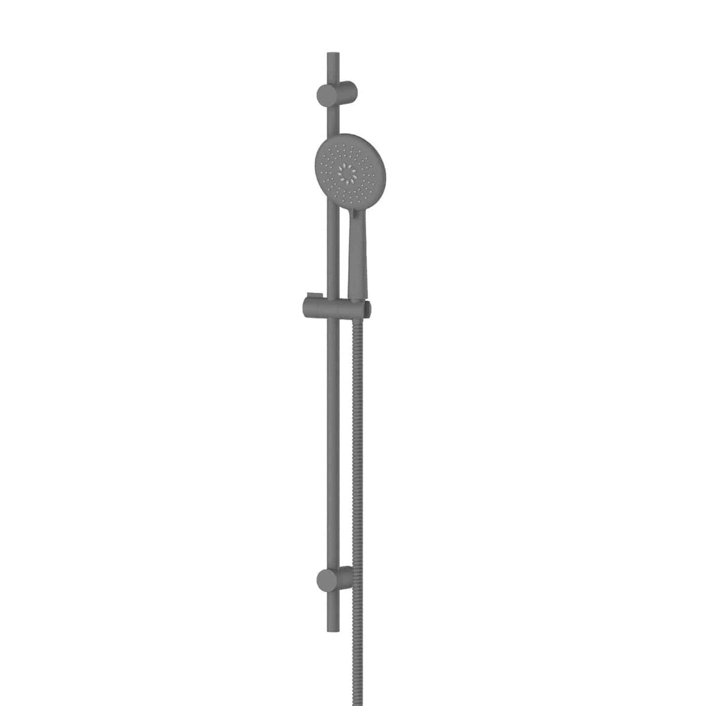 ROCCO ADJUSTABLE RAIL SHOWER GUNMETAL
