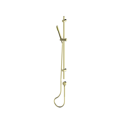 ROCCO PIN RAIL SHOWER BRUSHED BRASS