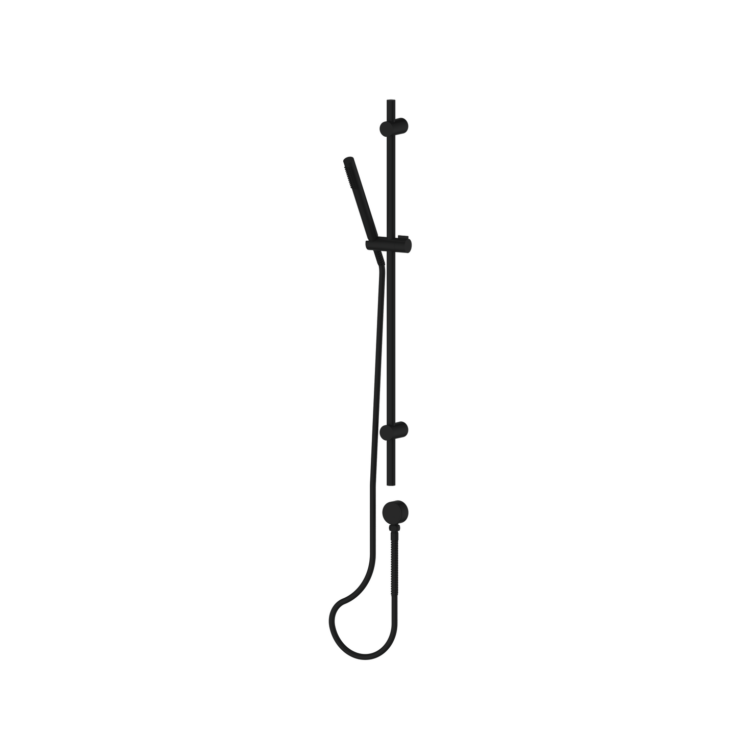 ROCCO PIN RAIL SHOWER MATTE BLACK
