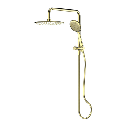 ROCCO SHORT TWIN RAIL SHOWER BRUSHED BRASS 18750