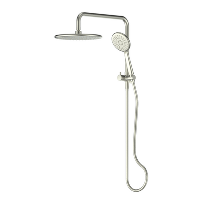 ROCCO SHORT TWIN RAIL SHOWER BRUSHED NICKEL 18750