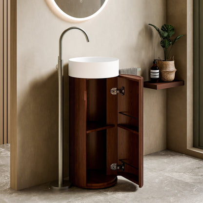 SORA PEDESTALL VANITY | WITH BASIN