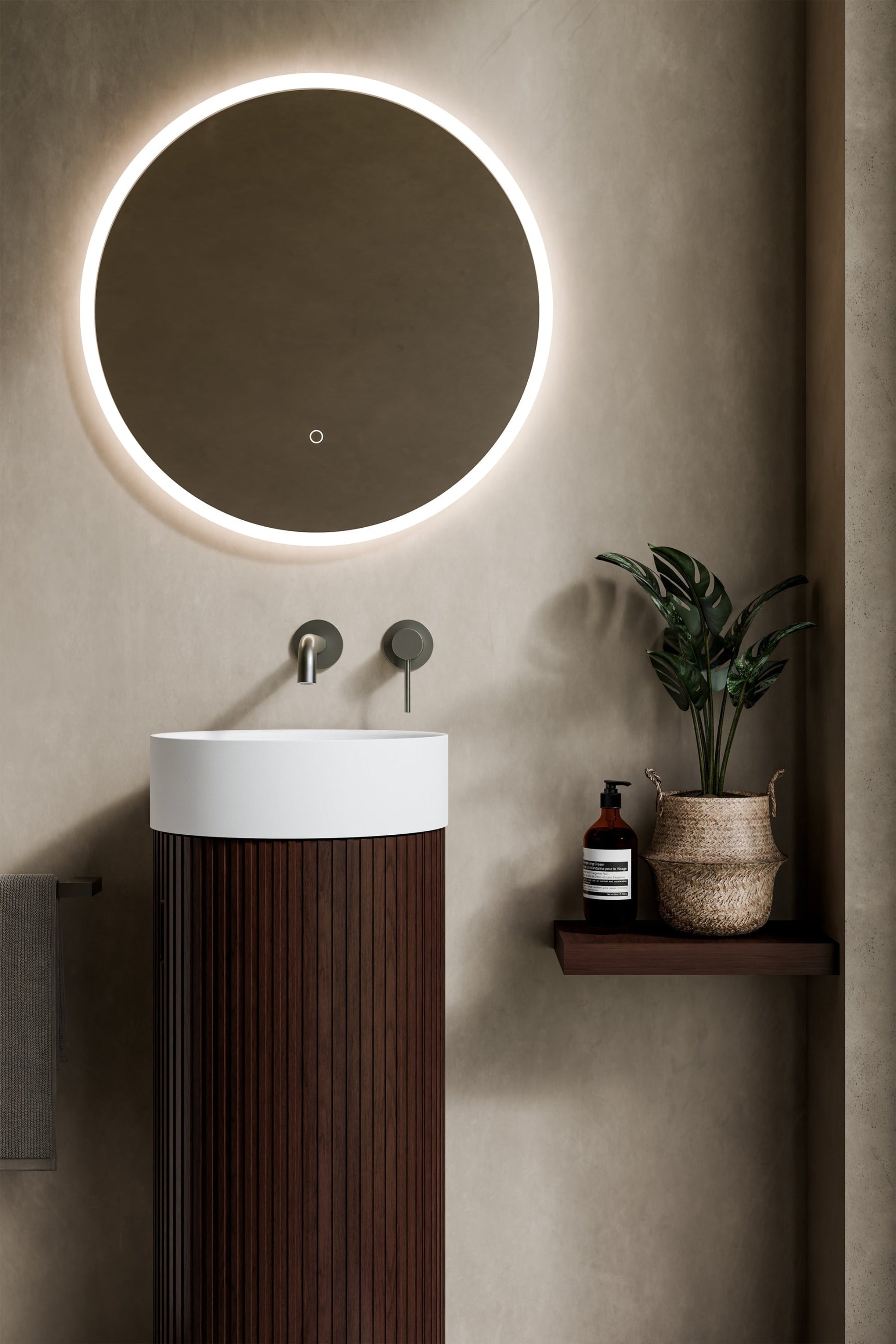 SORA PEDESTALL VANITY | WITH BASIN