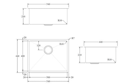 CODE SIERRA COMMERCIAL SINK 500x400