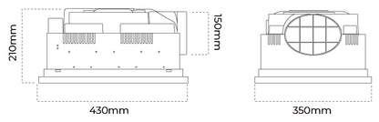 ATOM ST MORITZ SMALL BATHROOM HEATER AND EXTRACTION FAN