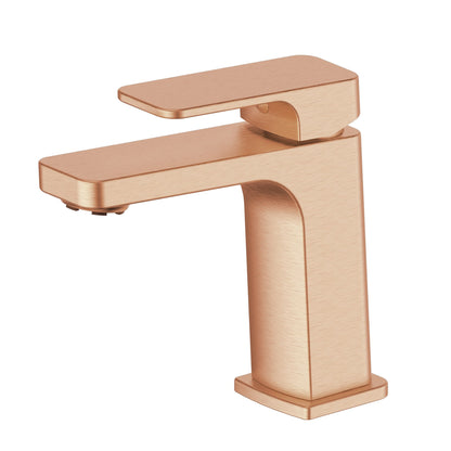 SWEPT BASIN MIXER BRUSHED COPPER 1860255