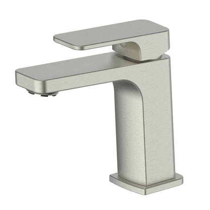 SWEPT BASIN MIXER BRUSHED NICKEL