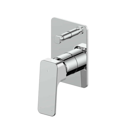 SWEPT SHOWER/BATH DIVERTER MIXER CHROME