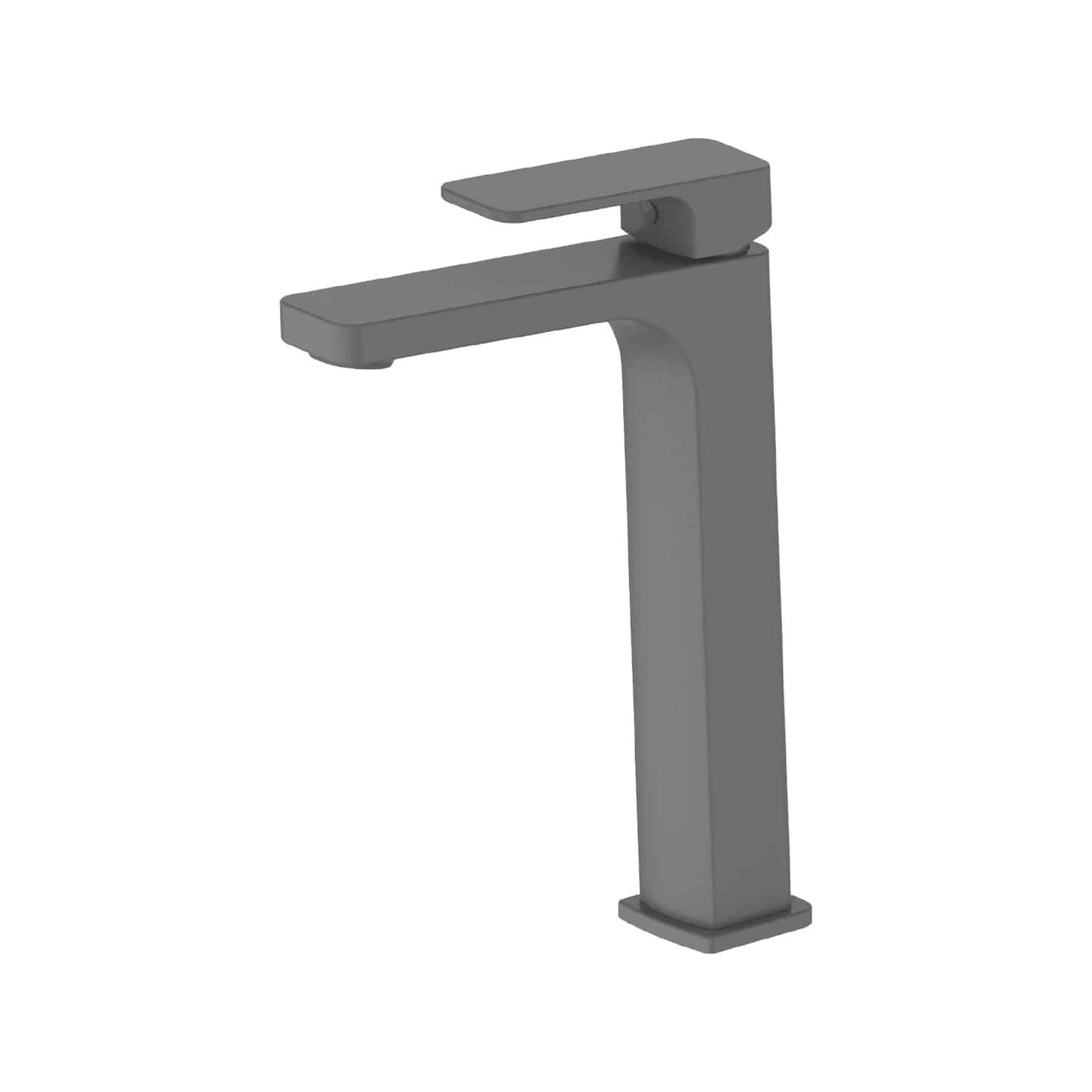 SWEPT TOWER BASIN MIXER GUNMETAL