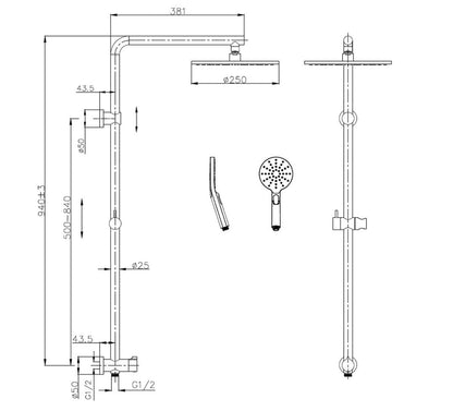 CODE LAMONE RETROFIT ROUND COLUMNS - 5 COLOURS