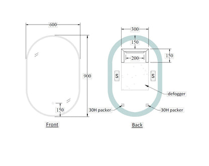 CODE SOLACE OVAL LED MIRROR RANGE