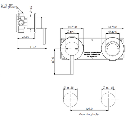 CODE NATURE SHOWER DIVERTER MIXER RANGE