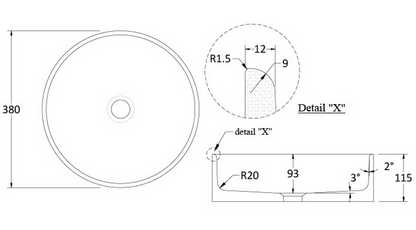 CODE COVE HALO 380 CONCRETE BASIN
