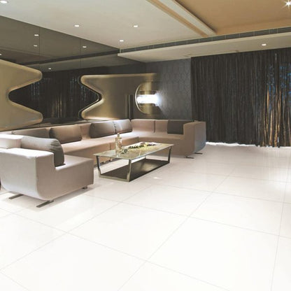SUPER WHITE POLISHED TILE 600×600