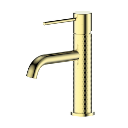 TESORA BASIN MIXER BRUSHED BRASS
